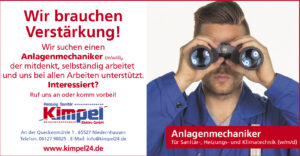 Wir brauchen Verstärkung